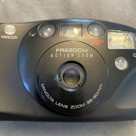 Minolta Freedom Action Zoom Point & Shoot Camera 38-60mm Untested - Picture 3 of 14